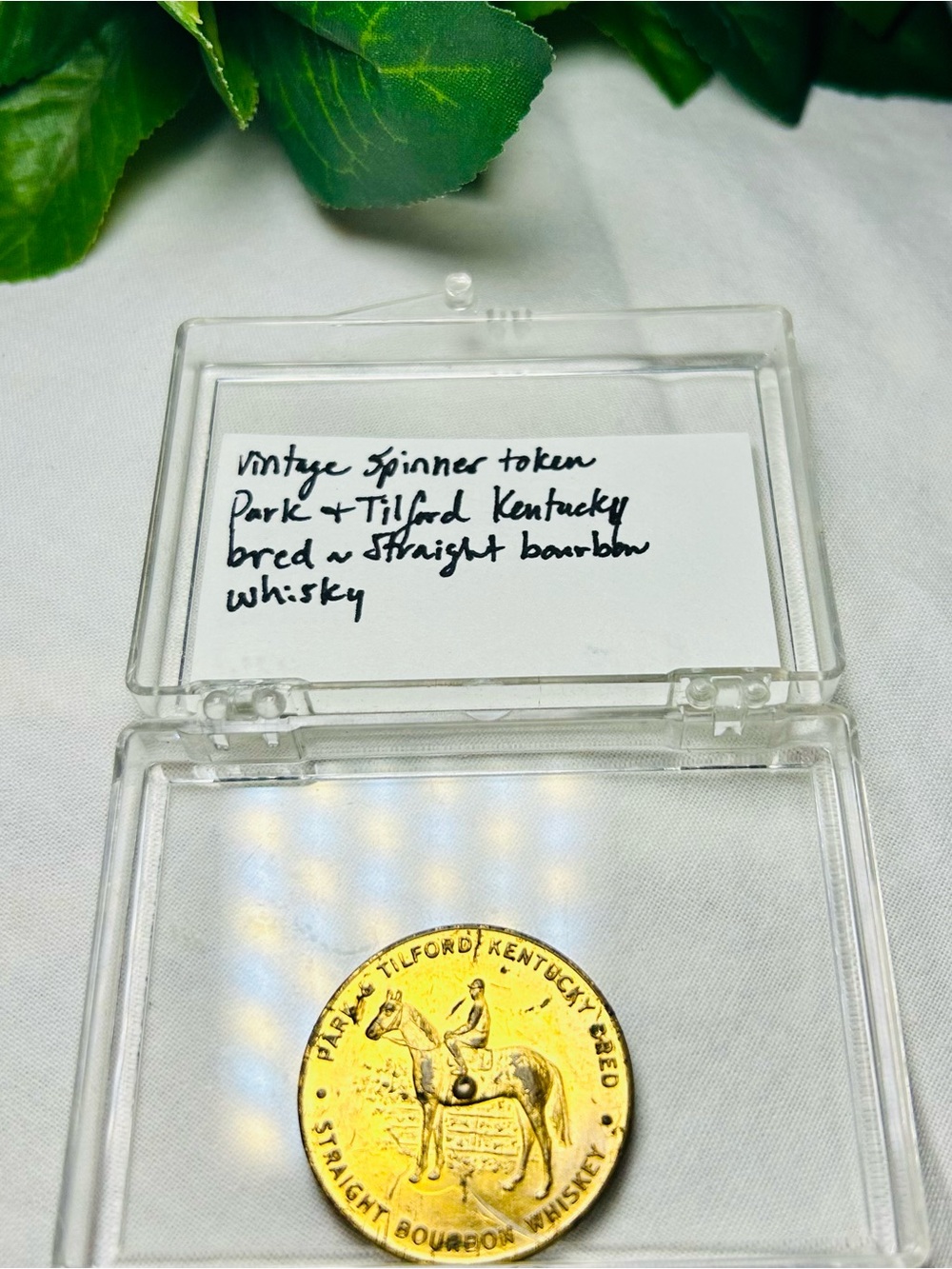 Vintage Park & Tilford Bourbon Whiskey Spinner Token Coin
